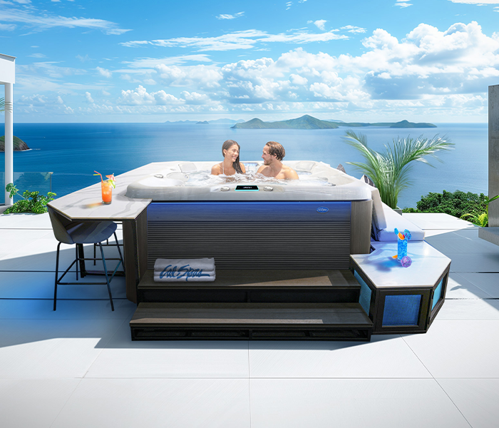 Calspas hot tub being used in a family setting - Renton